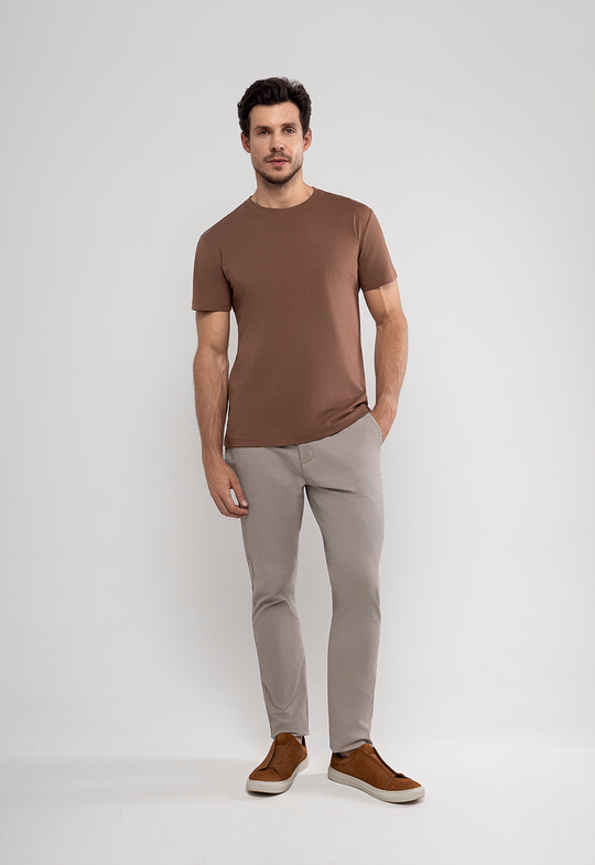 Camiseta Malha Sorona  Chocolate