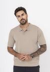 Polo Tricot Casual Caqui