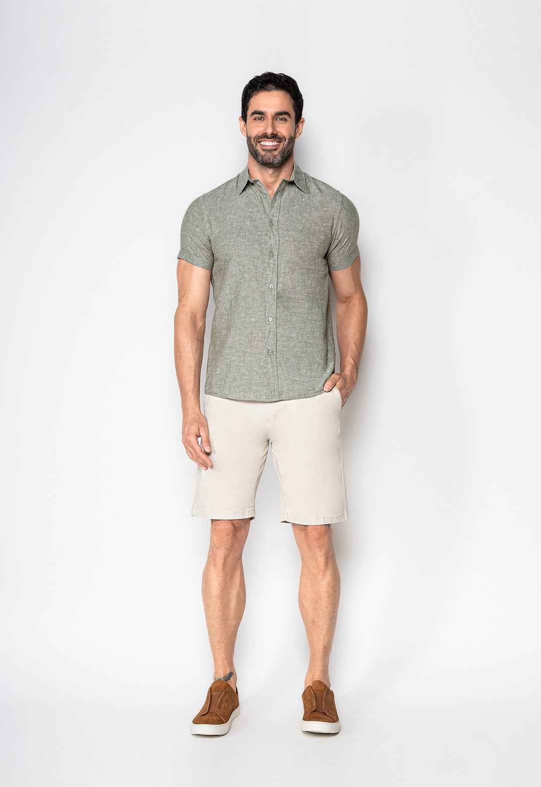 Bermuda Sarja Garments  Caqui