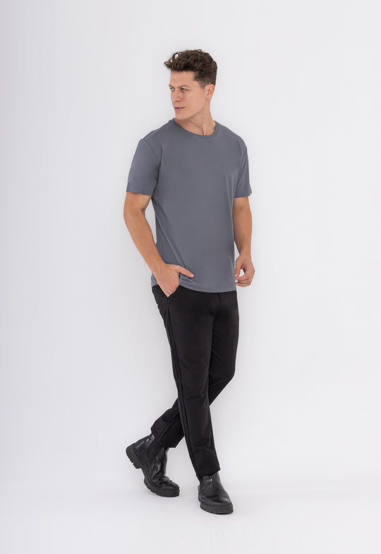 Camiseta Malha Sorona Cinza