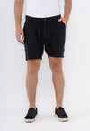 Shorts Linho com Algodão Capri Preto