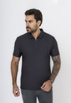 Polo Dry-Fit Motion Zip Preta
