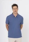 Polo Dry-Fit Motion Zip Azul