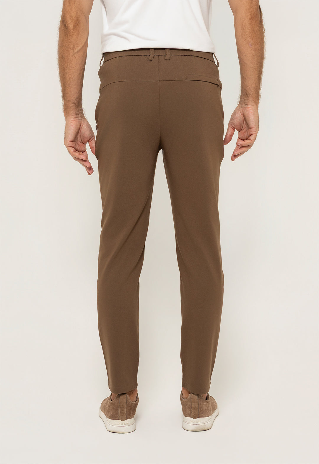 Calça Social Versátil Zip Bege
