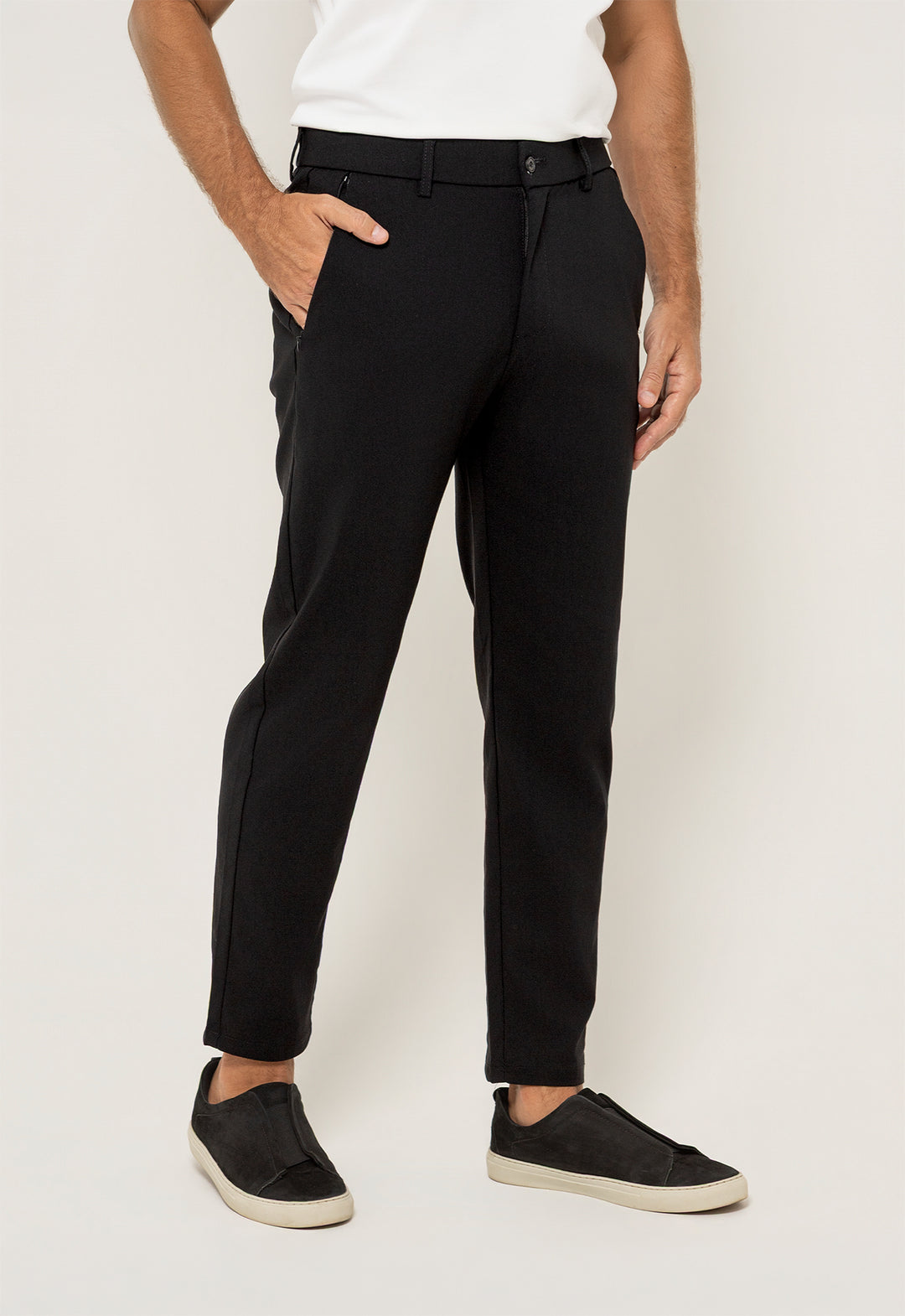 Calça Social Versátil Zip Marinho