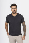 Camiseta Sorona Gola V Preta
