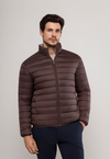 Jaqueta Puffer Dupla Face  Marrom/Bege
