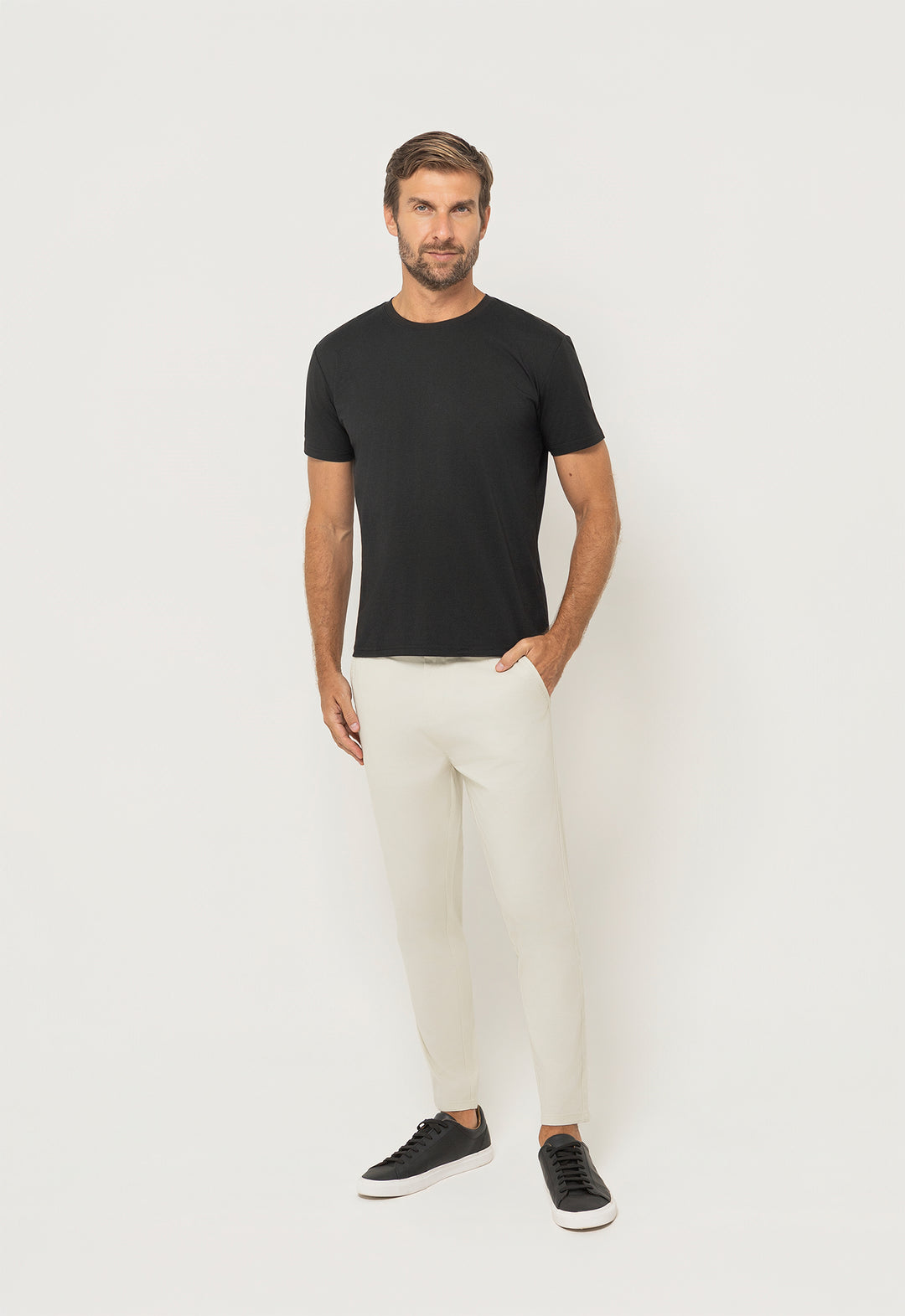 CALÇA SARJA DESIGN New Creme