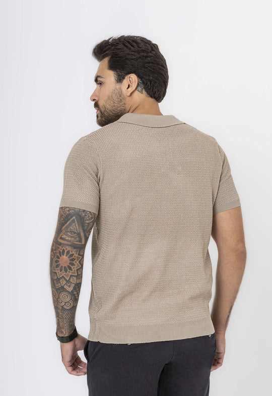 Polo Tricot Metropolitan Caqui