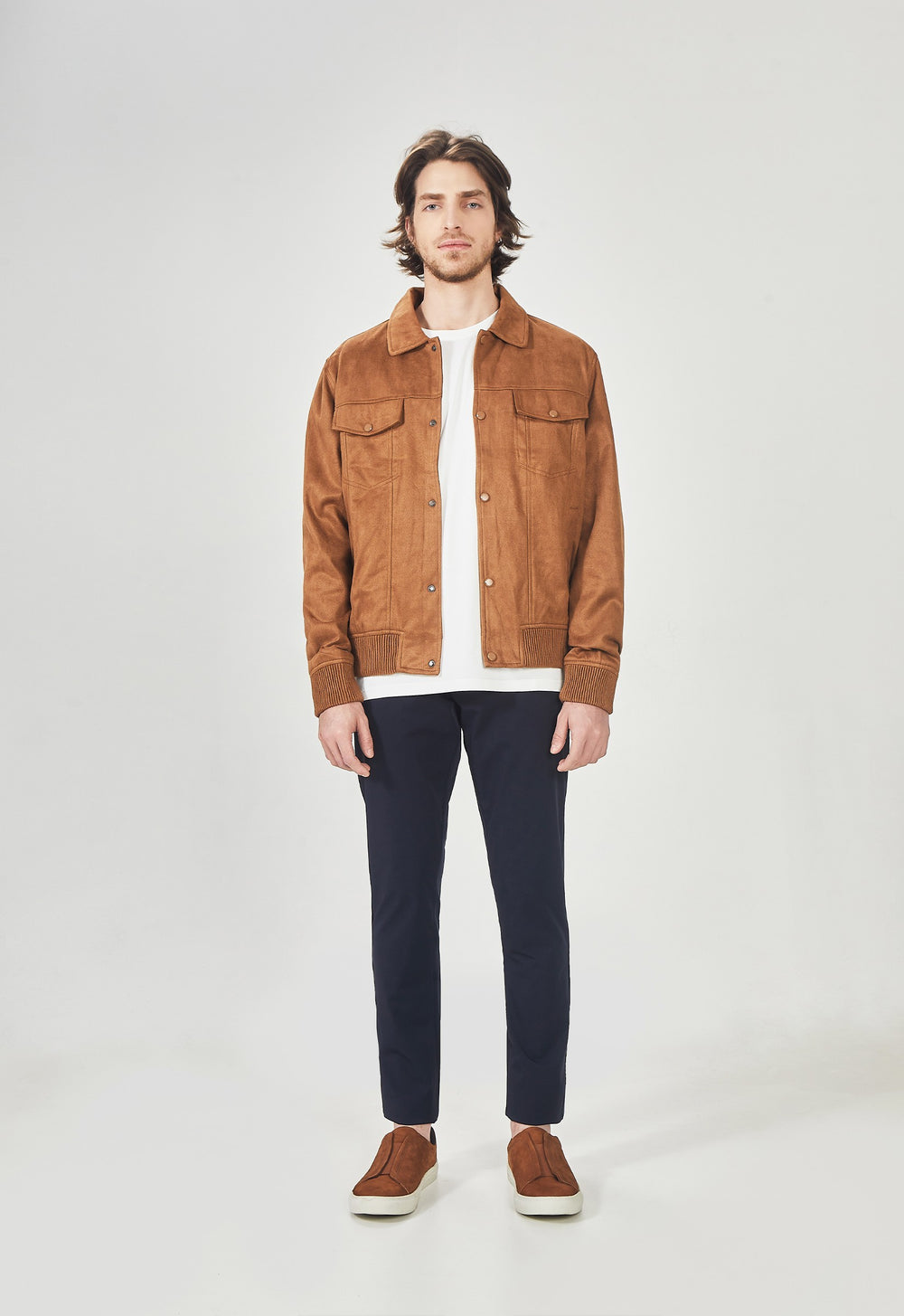 Jaqueta Suede Monaco Caramelo