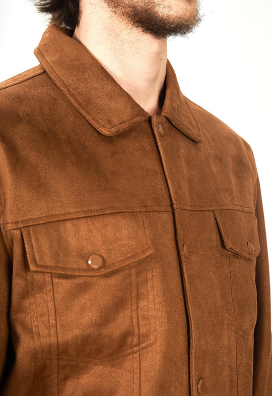 Jaqueta Suede Monaco Caramelo
