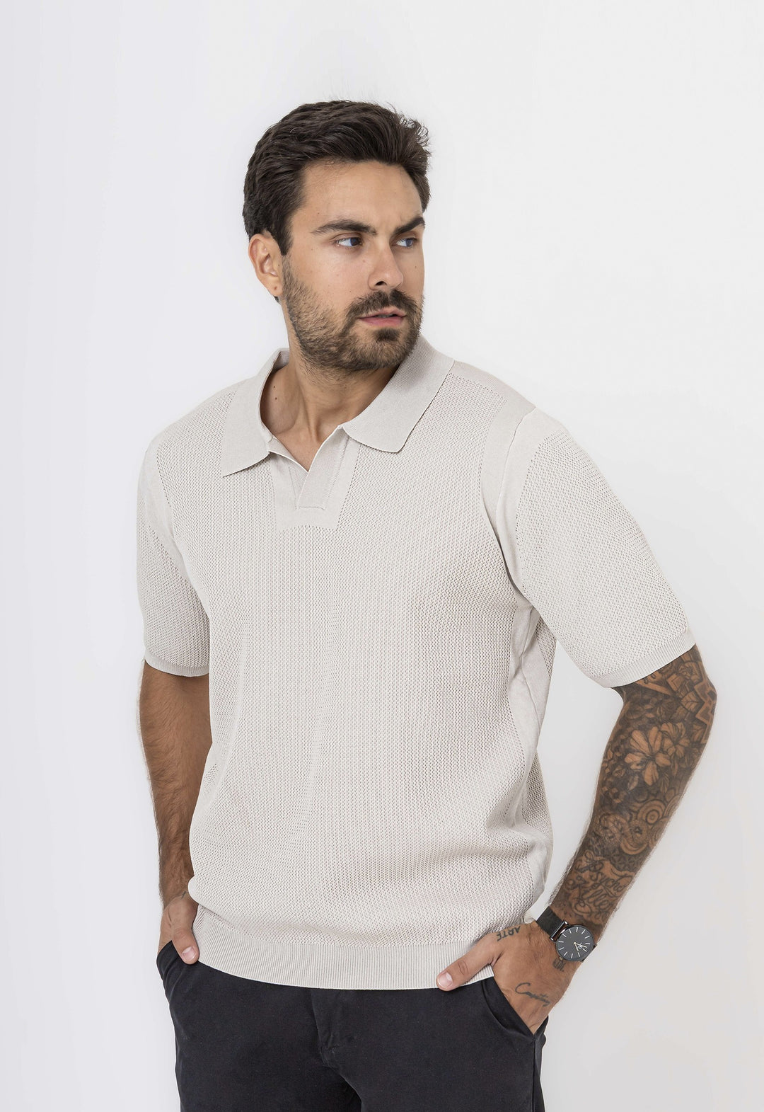 Polo Tricot Riviera  Caqui