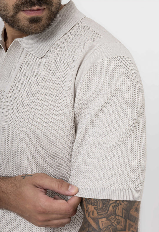 Polo Tricot Riviera  Caqui