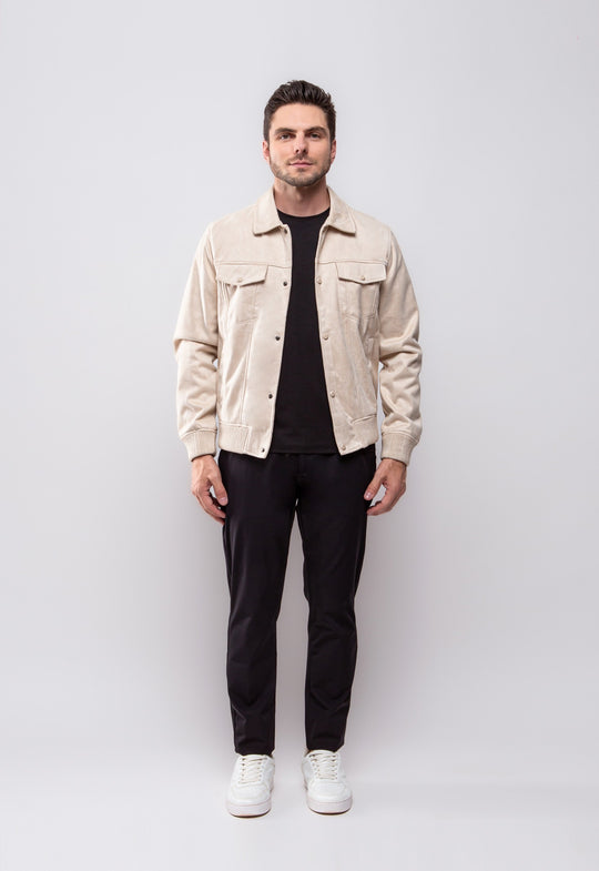 Jaqueta Suede Monaco Bege
