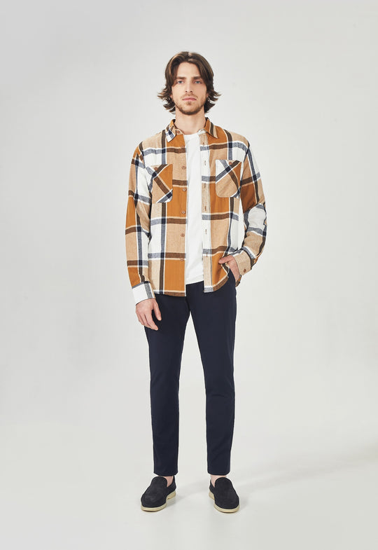 Camisa Xadrez Garments Mostarda