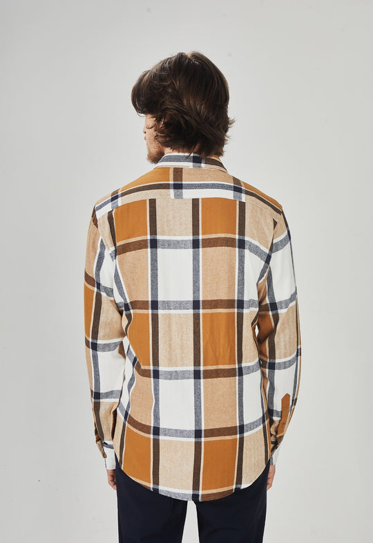 Camisa Xadrez Garments Mostarda