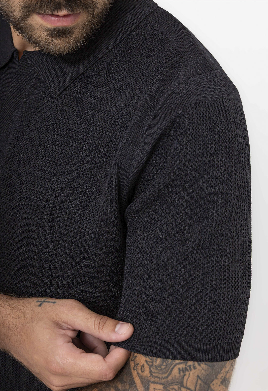 Polo Tricot Riviera Preta