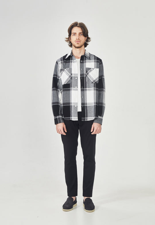 Camisa Xadrez Garments Cinza