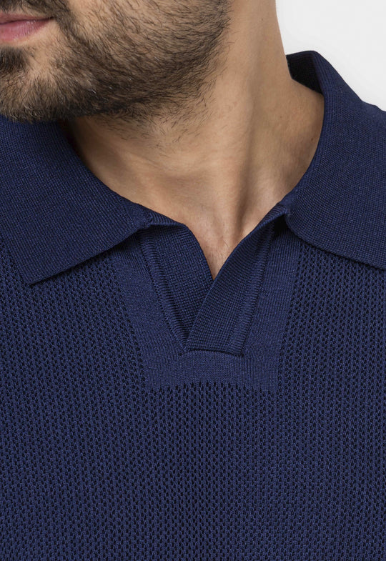 Polo Tricot Riviera Marinho