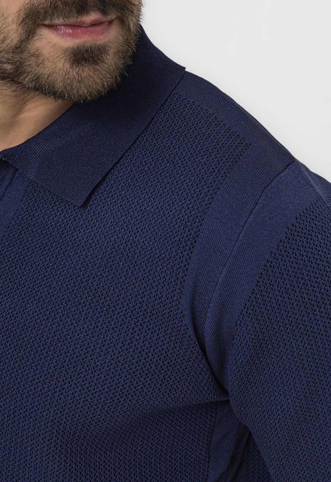Polo Tricot Riviera Marinho