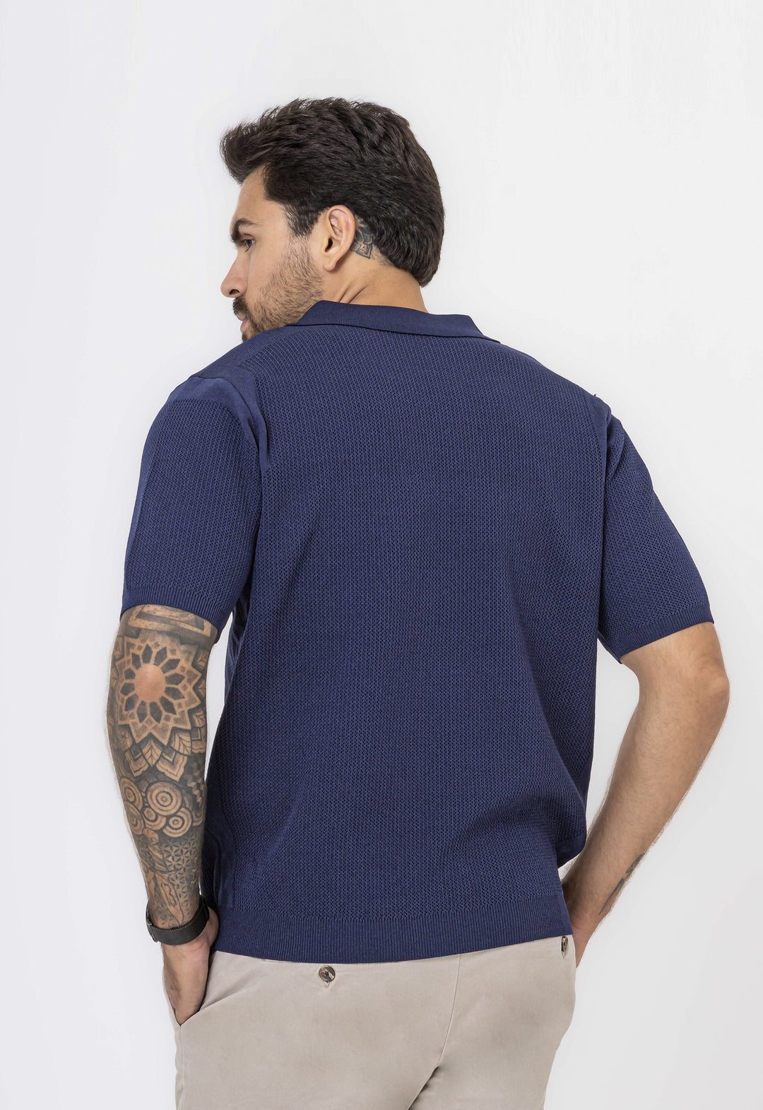 Polo Tricot Riviera Marinho