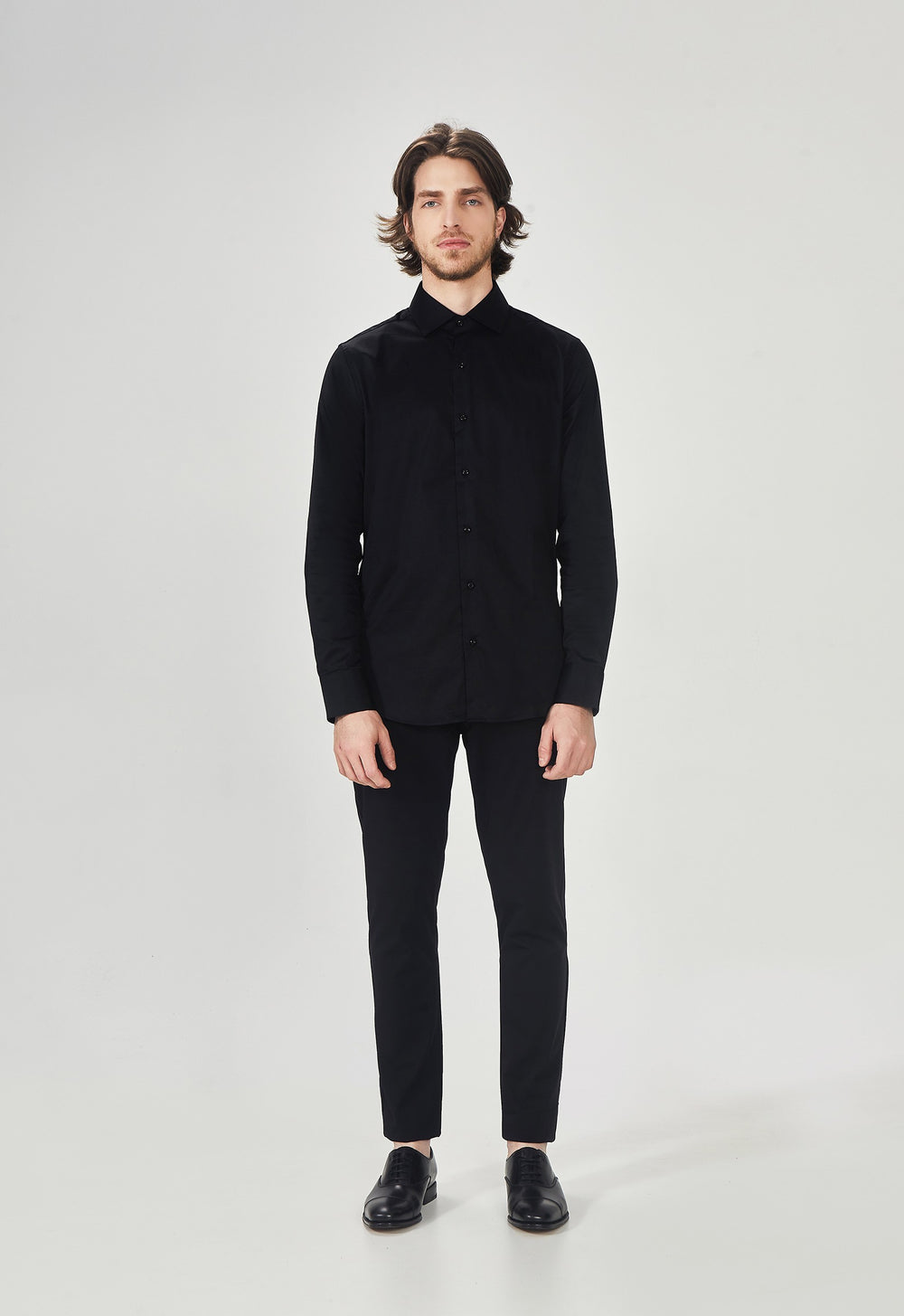 Camisa Social Tricoline Garments Preto