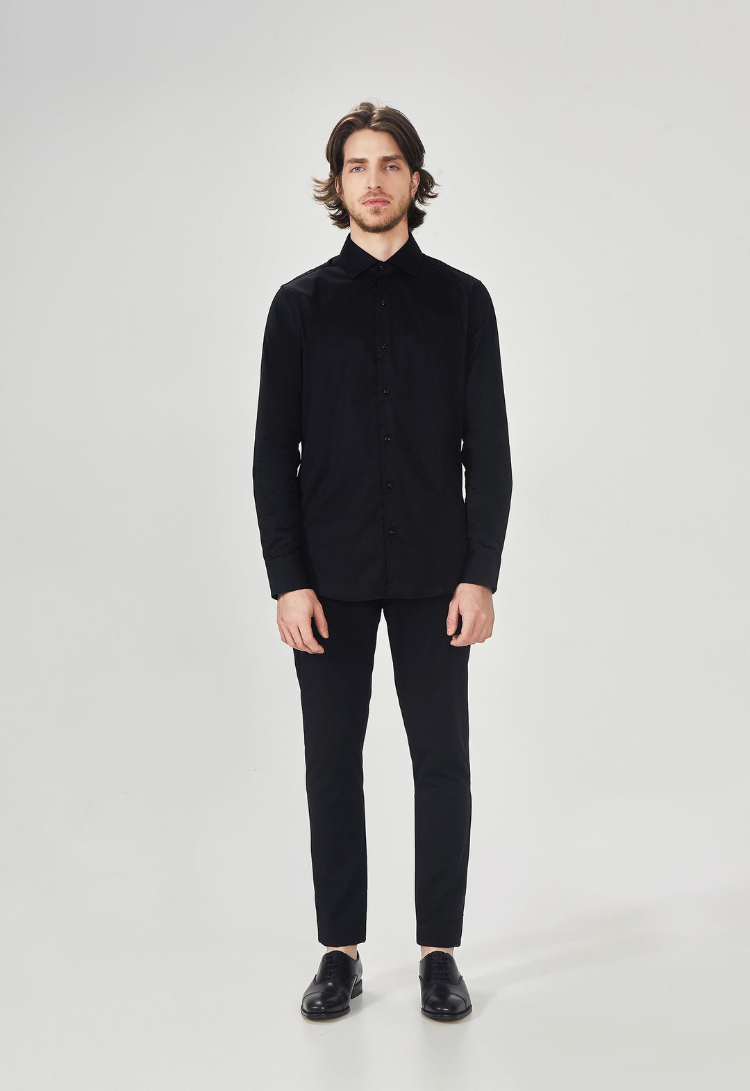 Camisa Social Tricoline Garments Preto