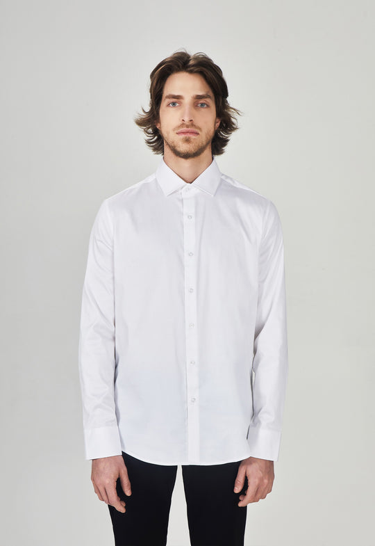 Camisa Social Tricoline Garments Off White