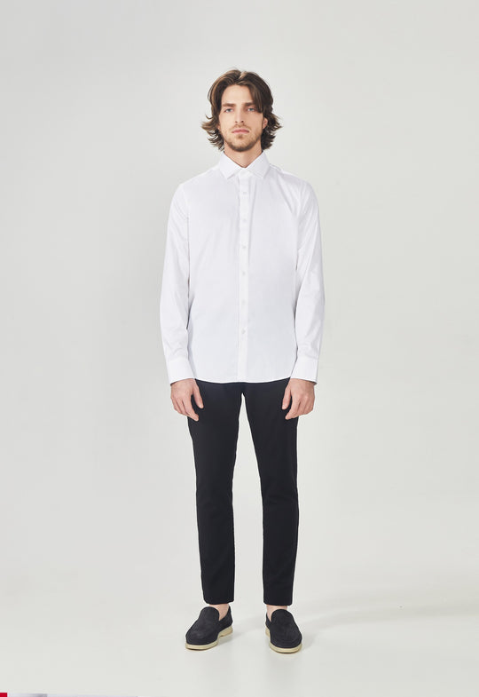 Camisa Social Tricoline Garments Off White