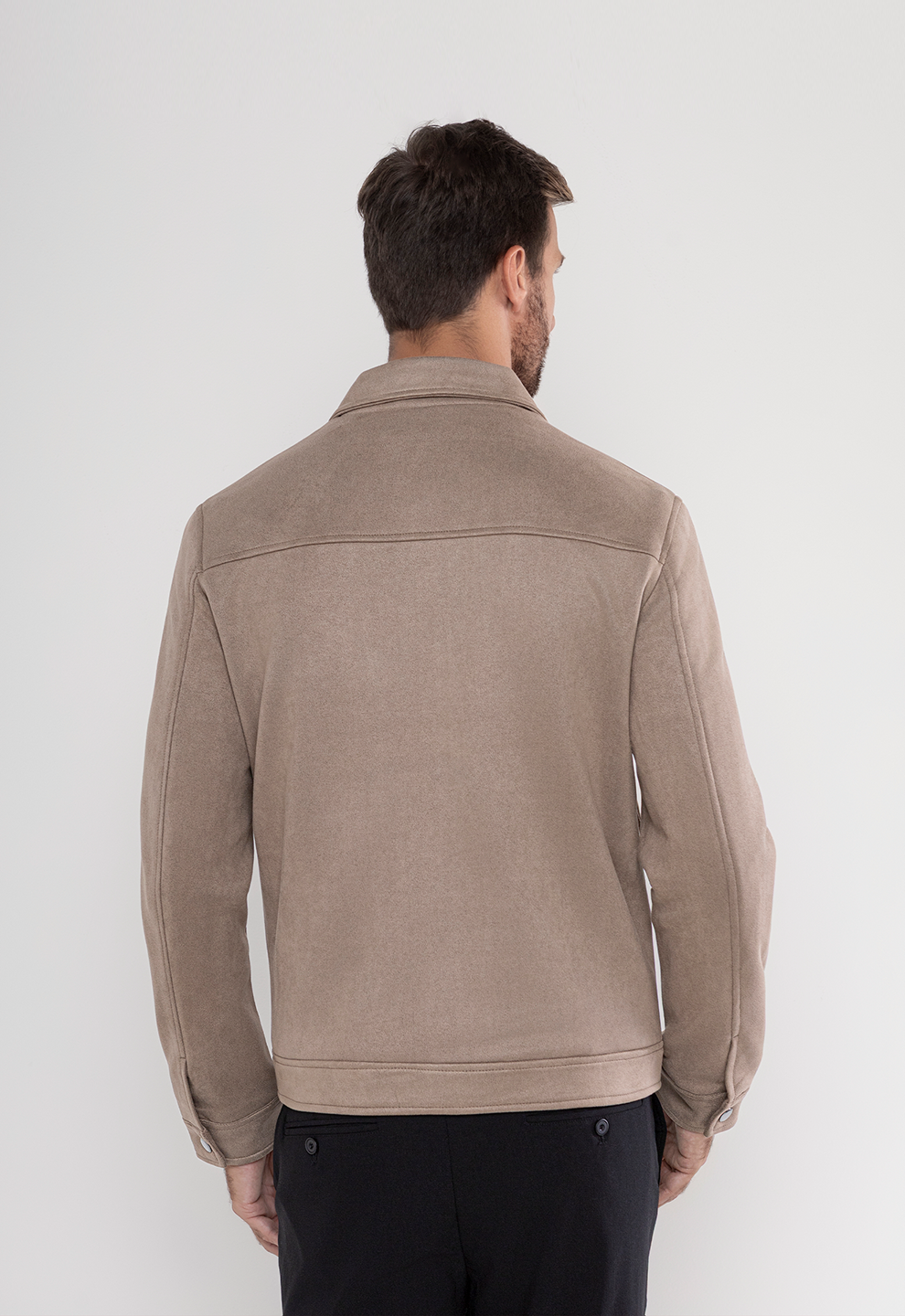 Jaqueta Suede London Caqui