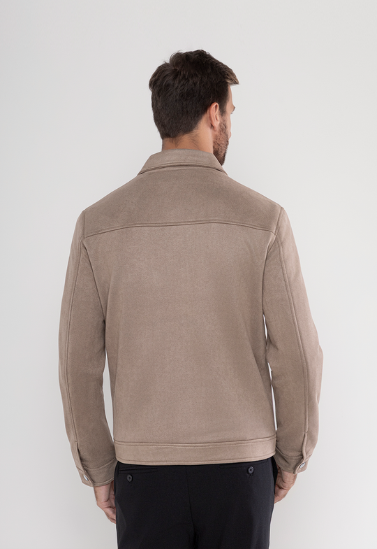 Jaqueta Suede London Caqui