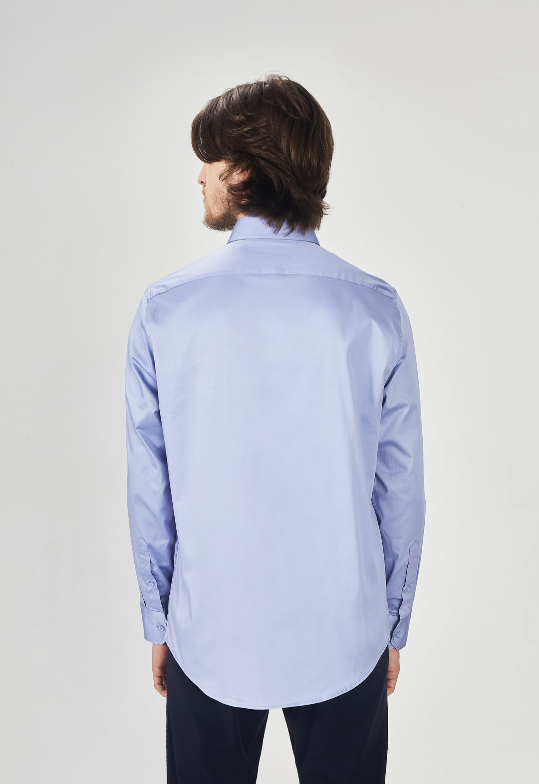 Camisa Social Tricoline Garments Azul