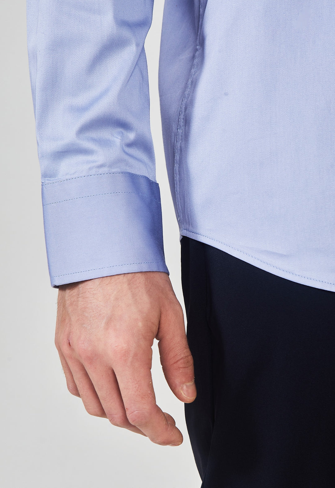 Camisa Social Tricoline Garments Azul