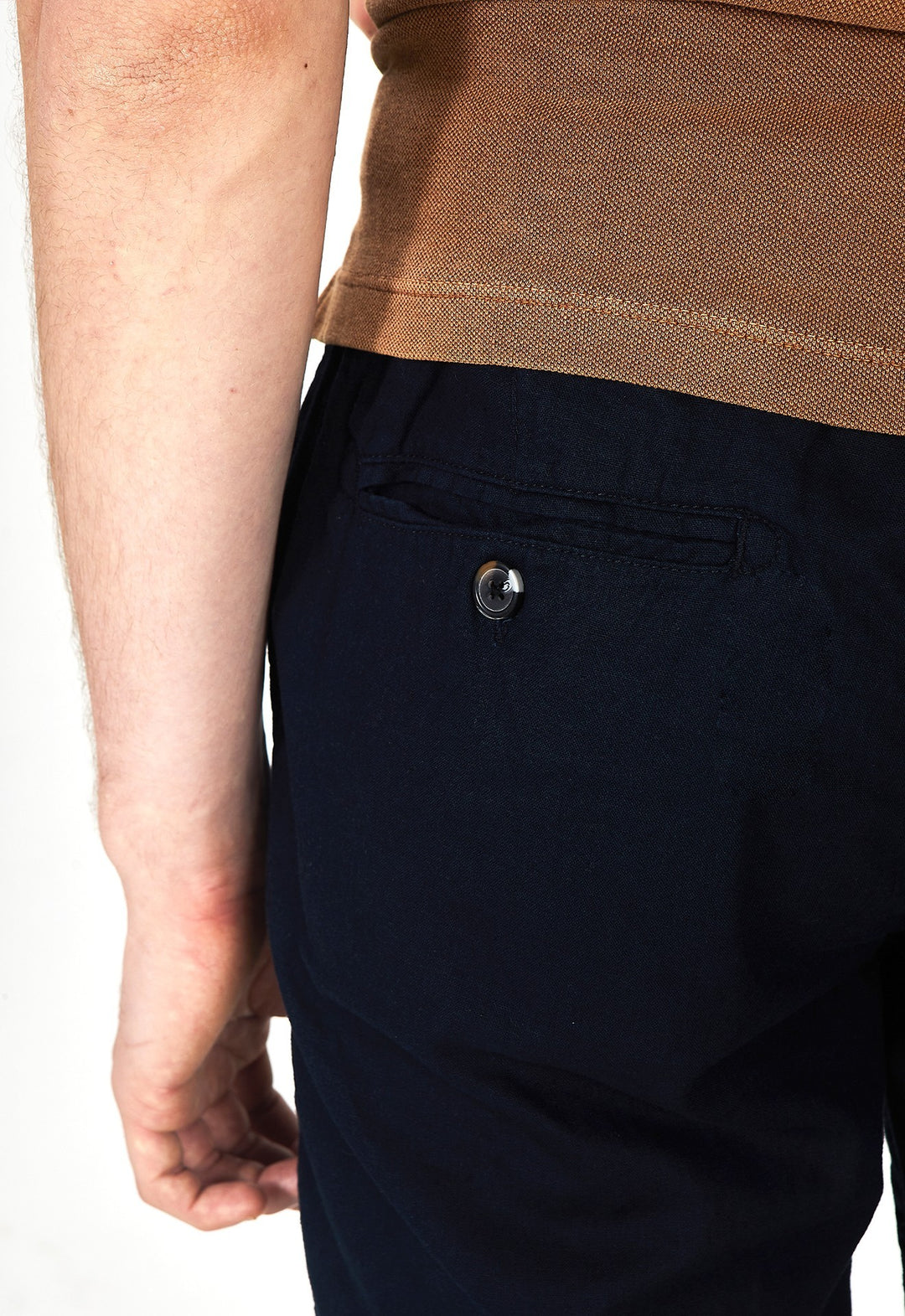 Calça Riviera Linho com Algodão Marinho