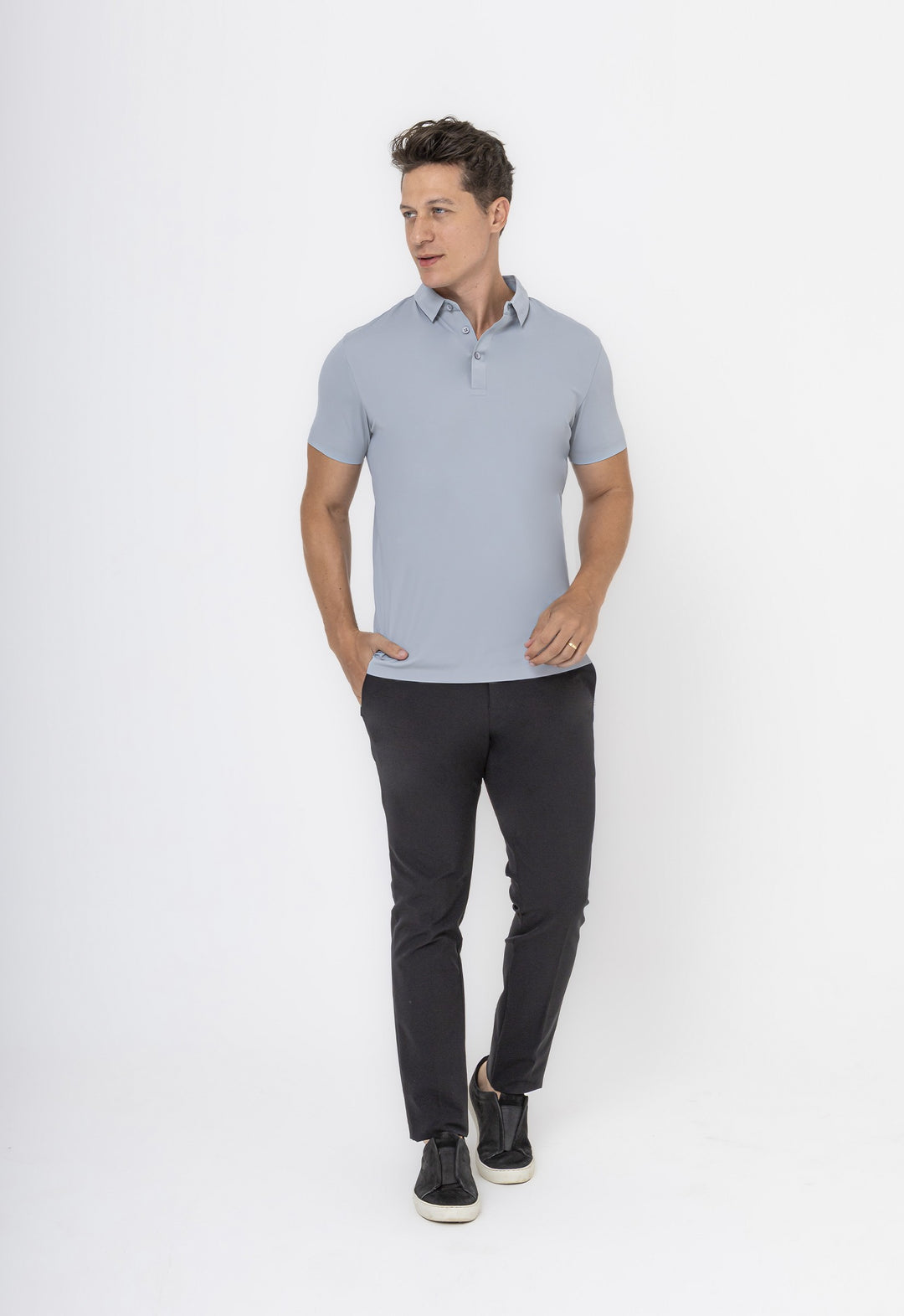 Polo Comfort Tech Cinza
