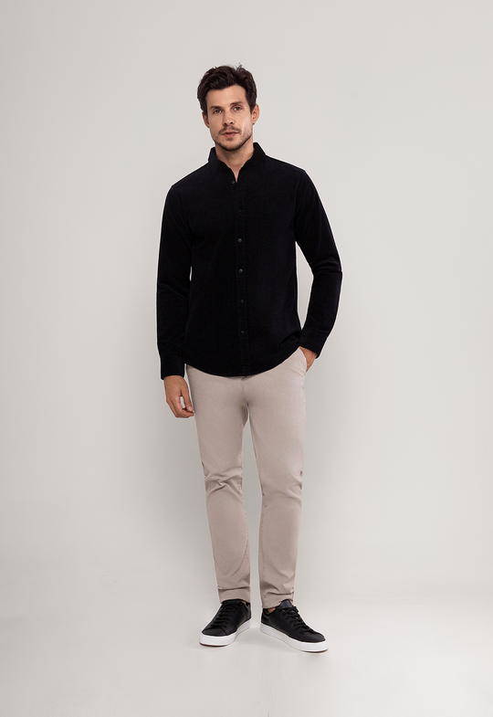 Camisa Cotelê Garments Preta