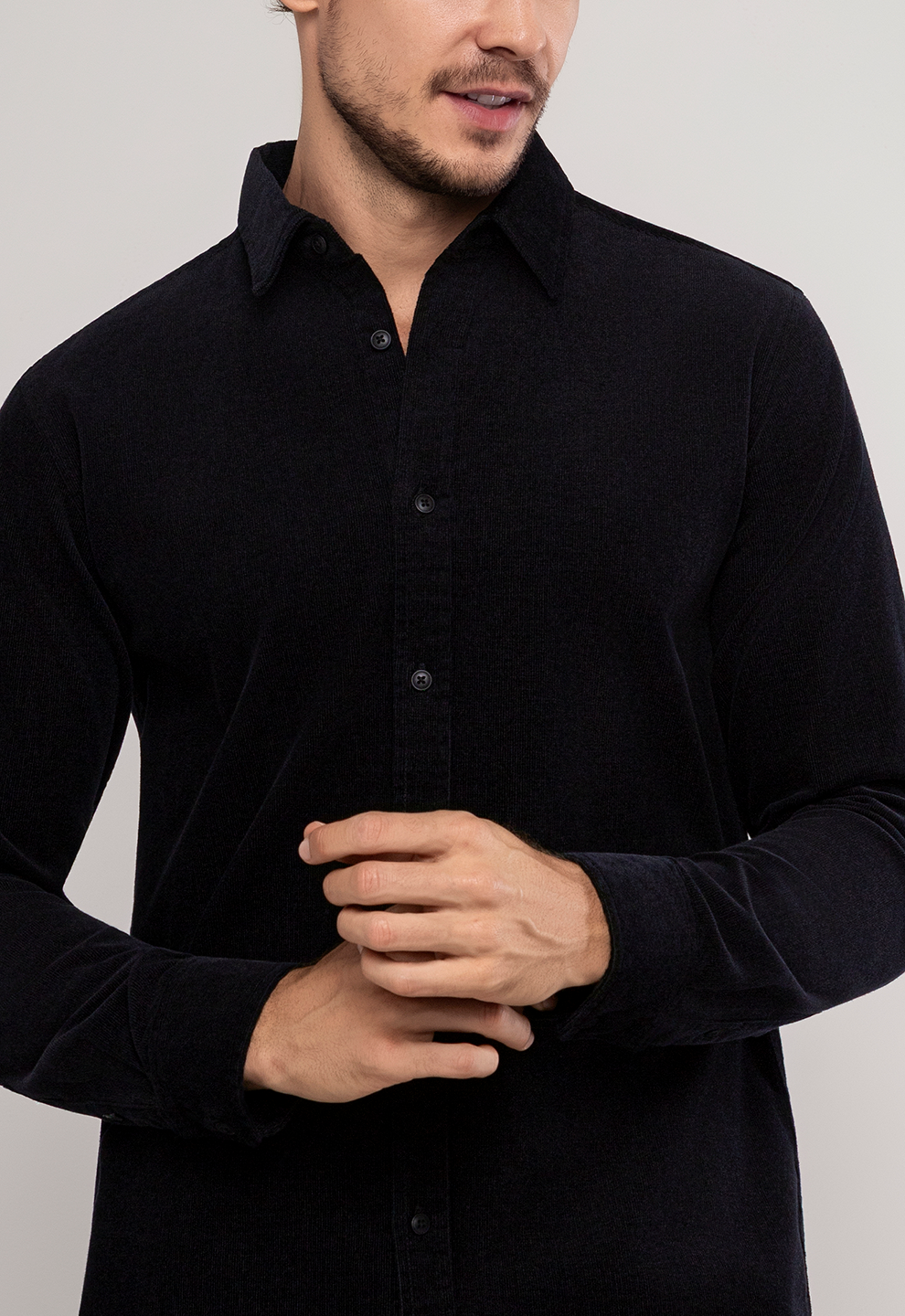 Camisa Cotelê Garments Preta