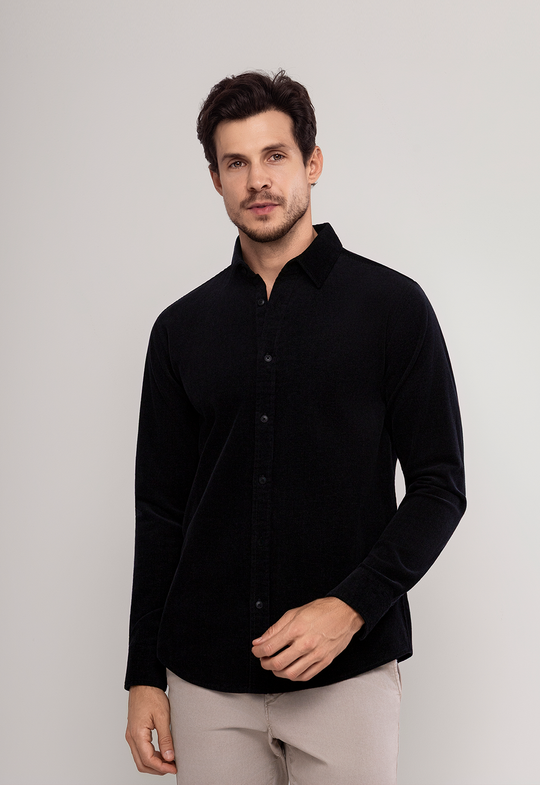 Camisa Cotelê Garments Preta
