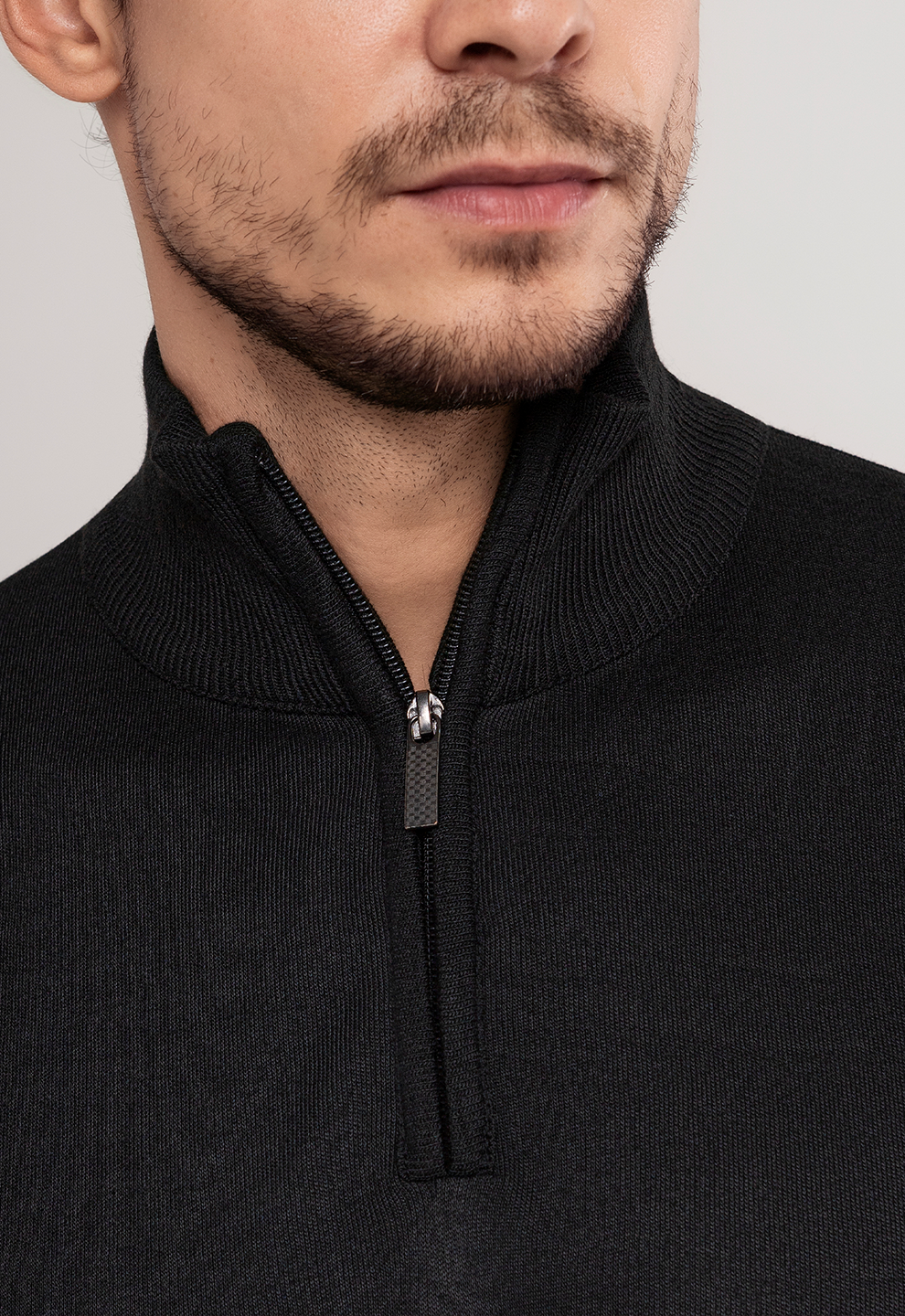 Suéter Alpine Zip Preto