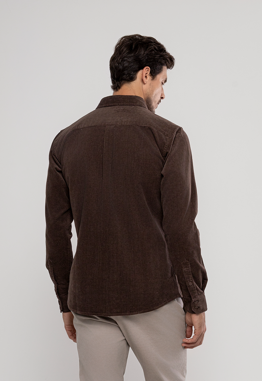 Camisa Cotelê Garments Marrom