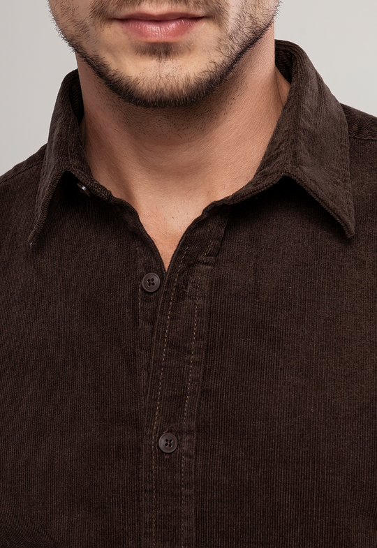 Camisa Cotelê Garments Marrom