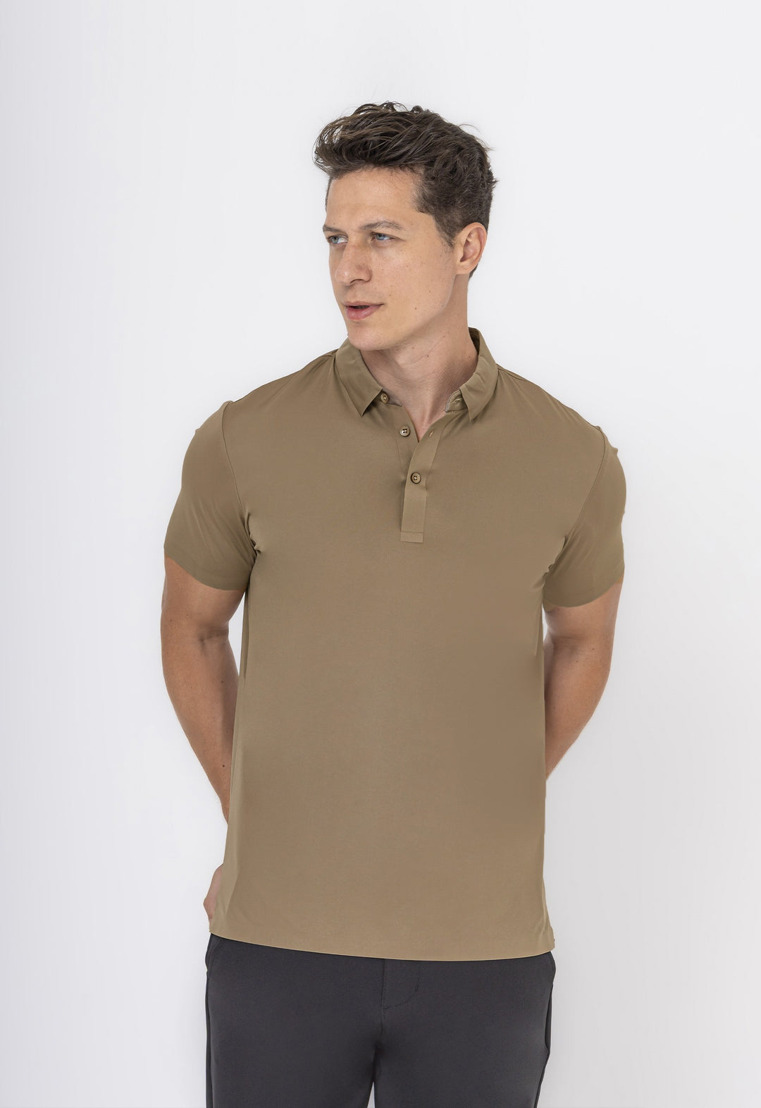 Polo Comfort Tech Caqui