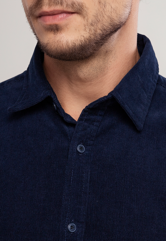 Camisa Cotelê Garments Marinho
