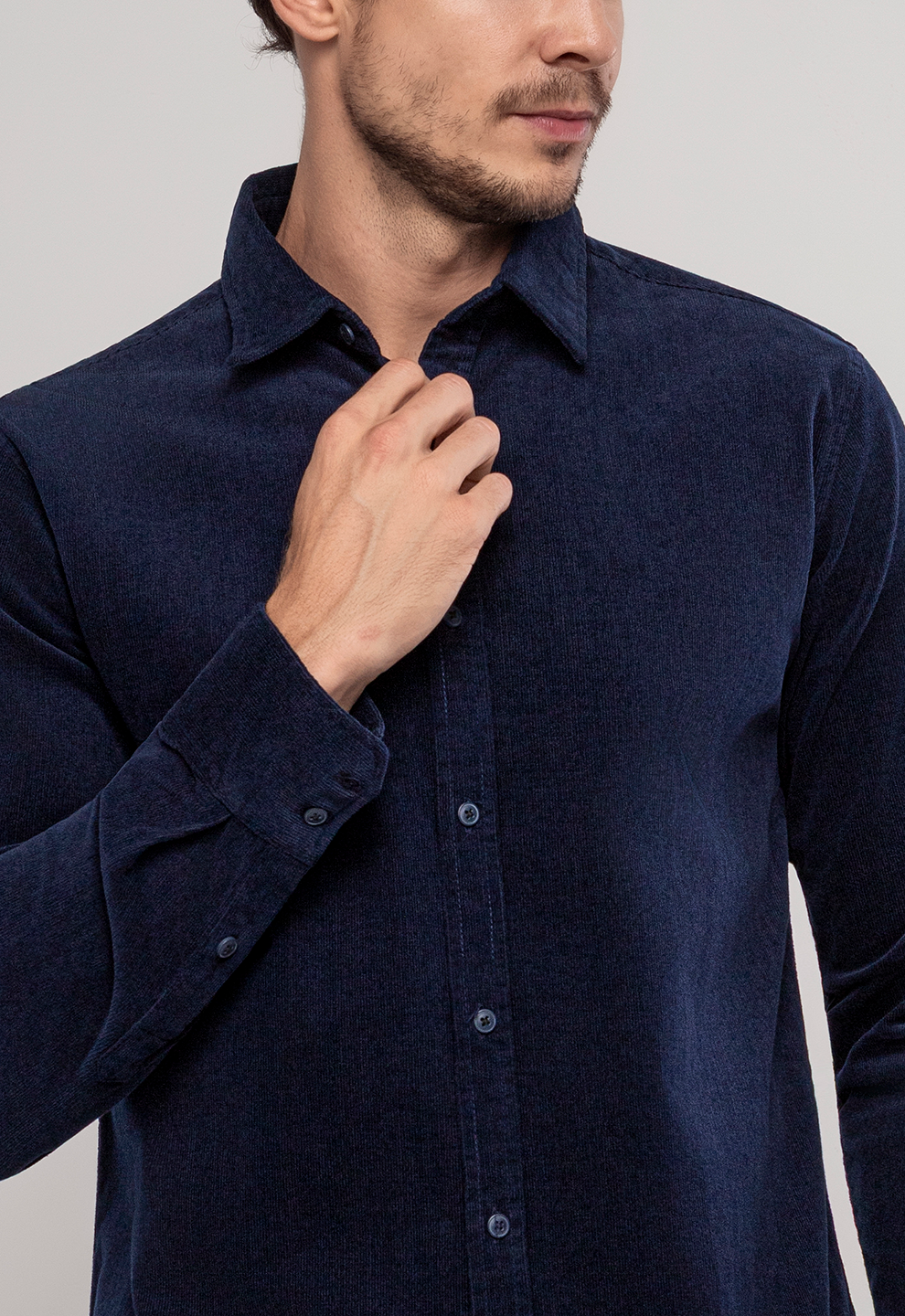 Camisa Cotelê Garments Marinho