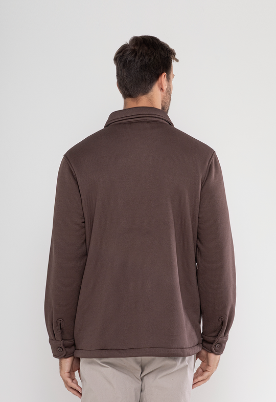Camisa Premium Forrada Em Sherpa Marrom