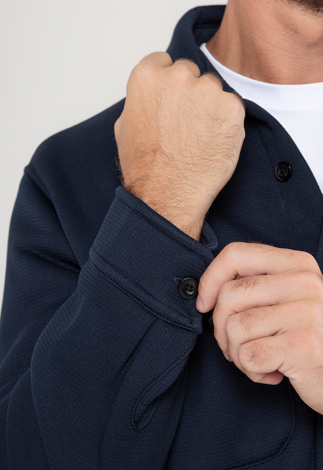 Camisa Premium Forrada Em Sherpa  Marinho