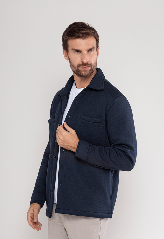 Camisa Premium Forrada Em Sherpa  Marinho