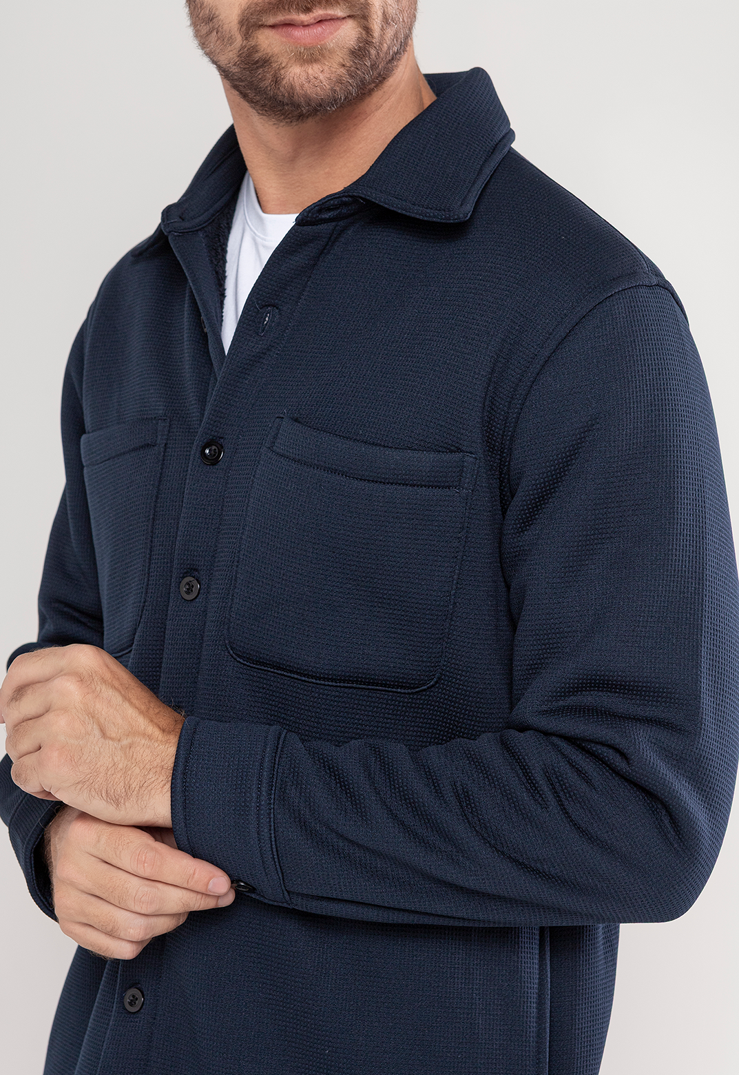 Camisa Premium Forrada Em Sherpa  Marinho