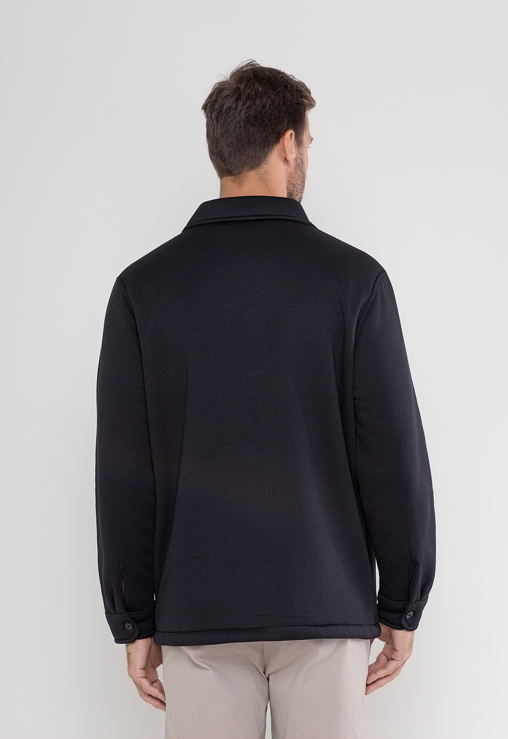 Camisa Premium Forrada Em Sherpa Preta