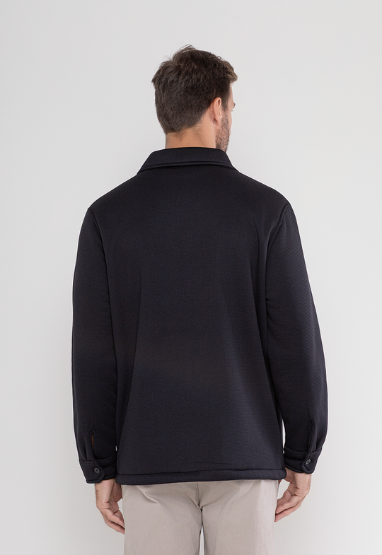 Camisa Premium Forrada Em Sherpa Preta